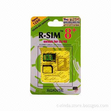 R sim8+, supports iPhone 5 128K nano 3G card, leading the unlock card industry